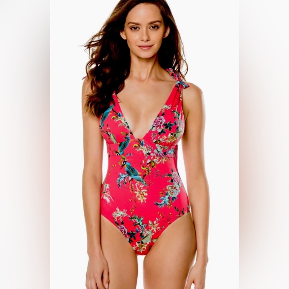 NWT Johnny Was Malakye S Floral One Piece Swimsuit